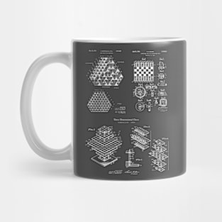 Chess Lovers Boardgame Patent Image Mug